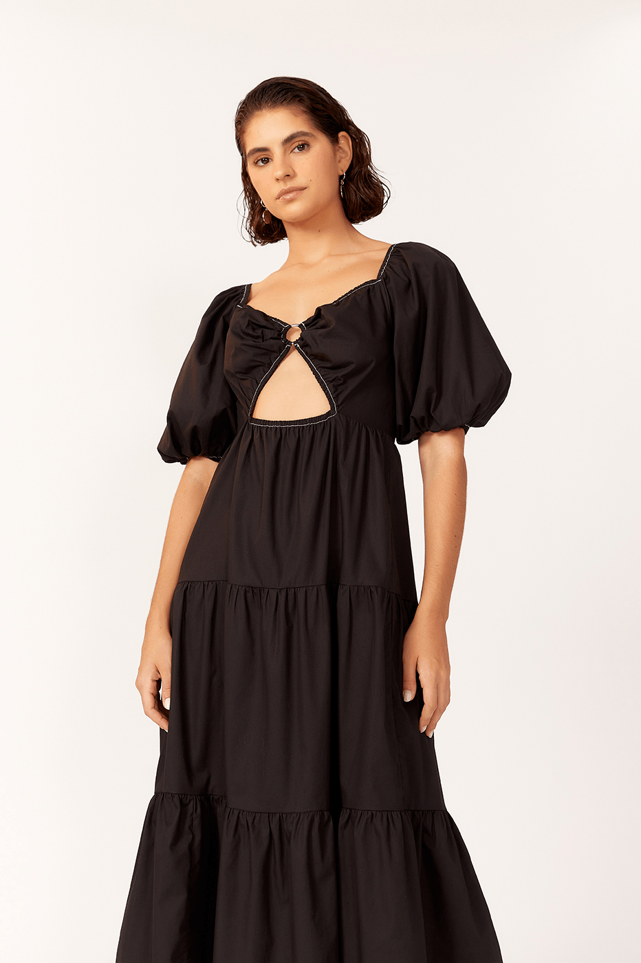 Ruched-Waist Midi Dress_2