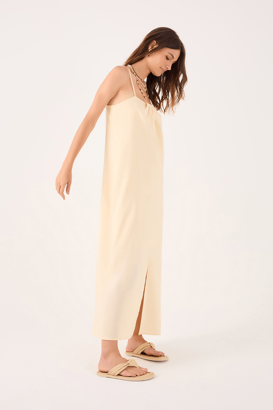 Cropped Twist-Neckline Dress_2