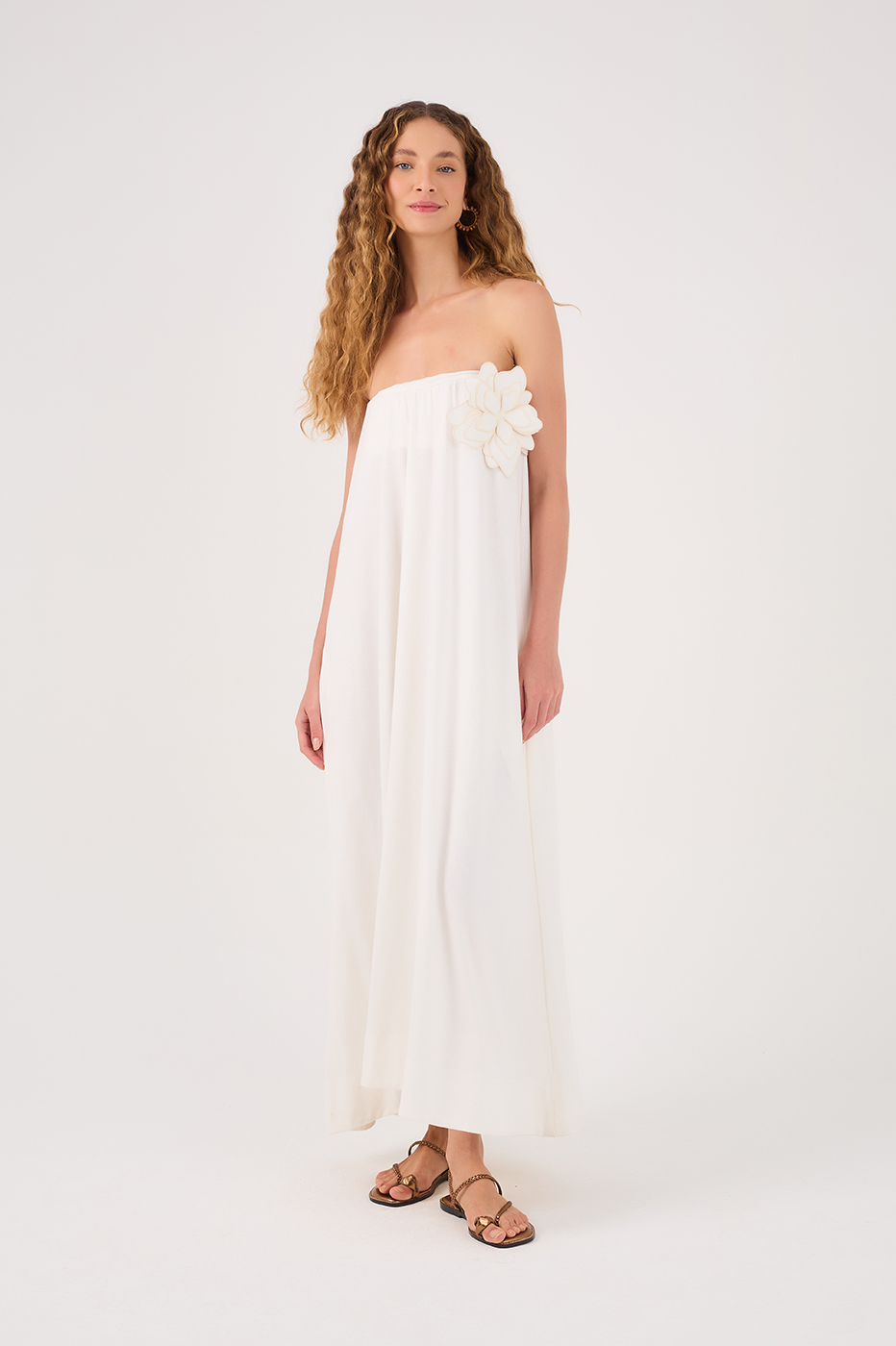 Flower Det. Maxi Dress_2