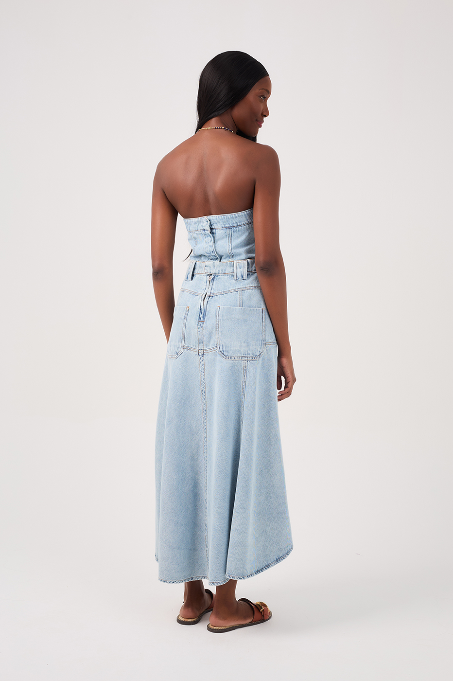 Strapless Denim Dress_1