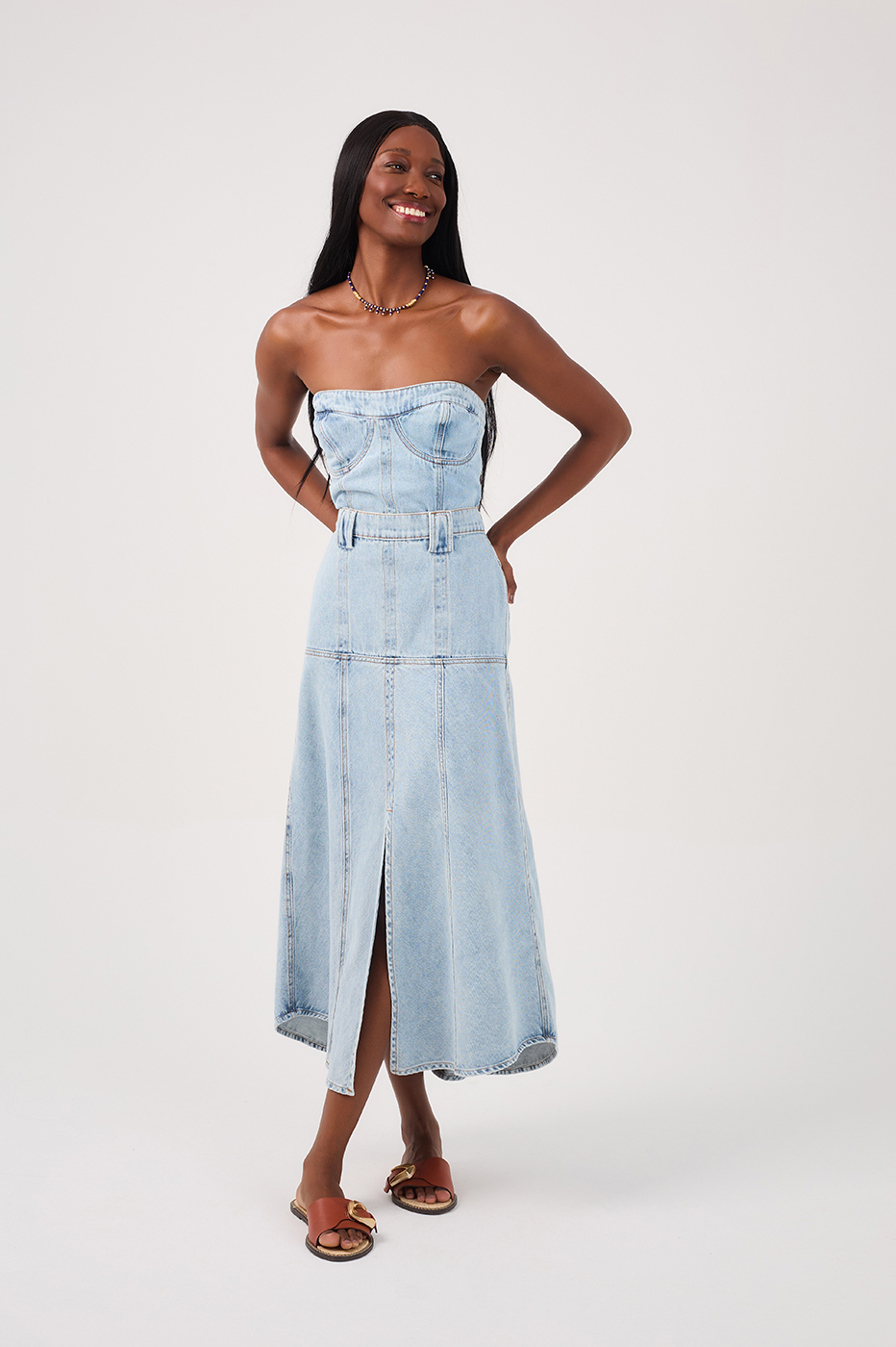 Strapless Denim Dress_2