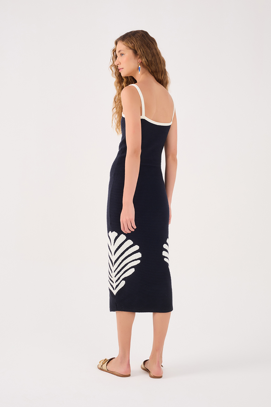 Shell Knit Midi Dress_6