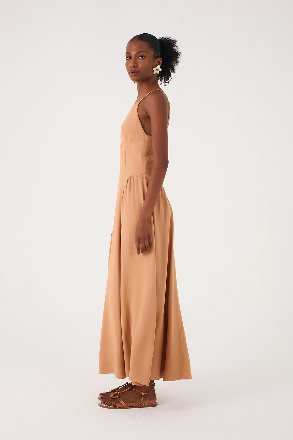 V Neck Sleeveless Maxi Dress_3