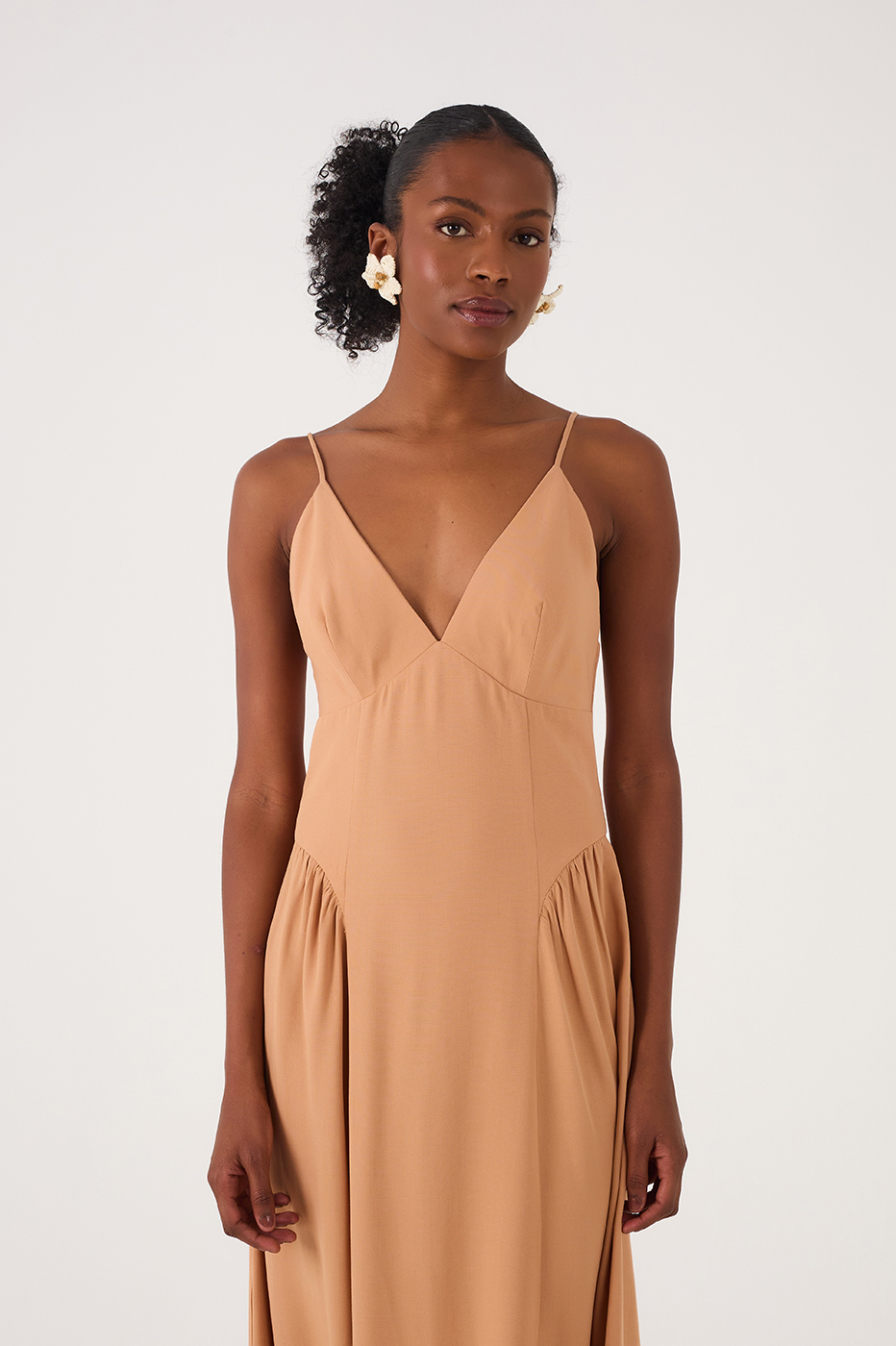 V Neck Sleeveless Maxi Dress_4