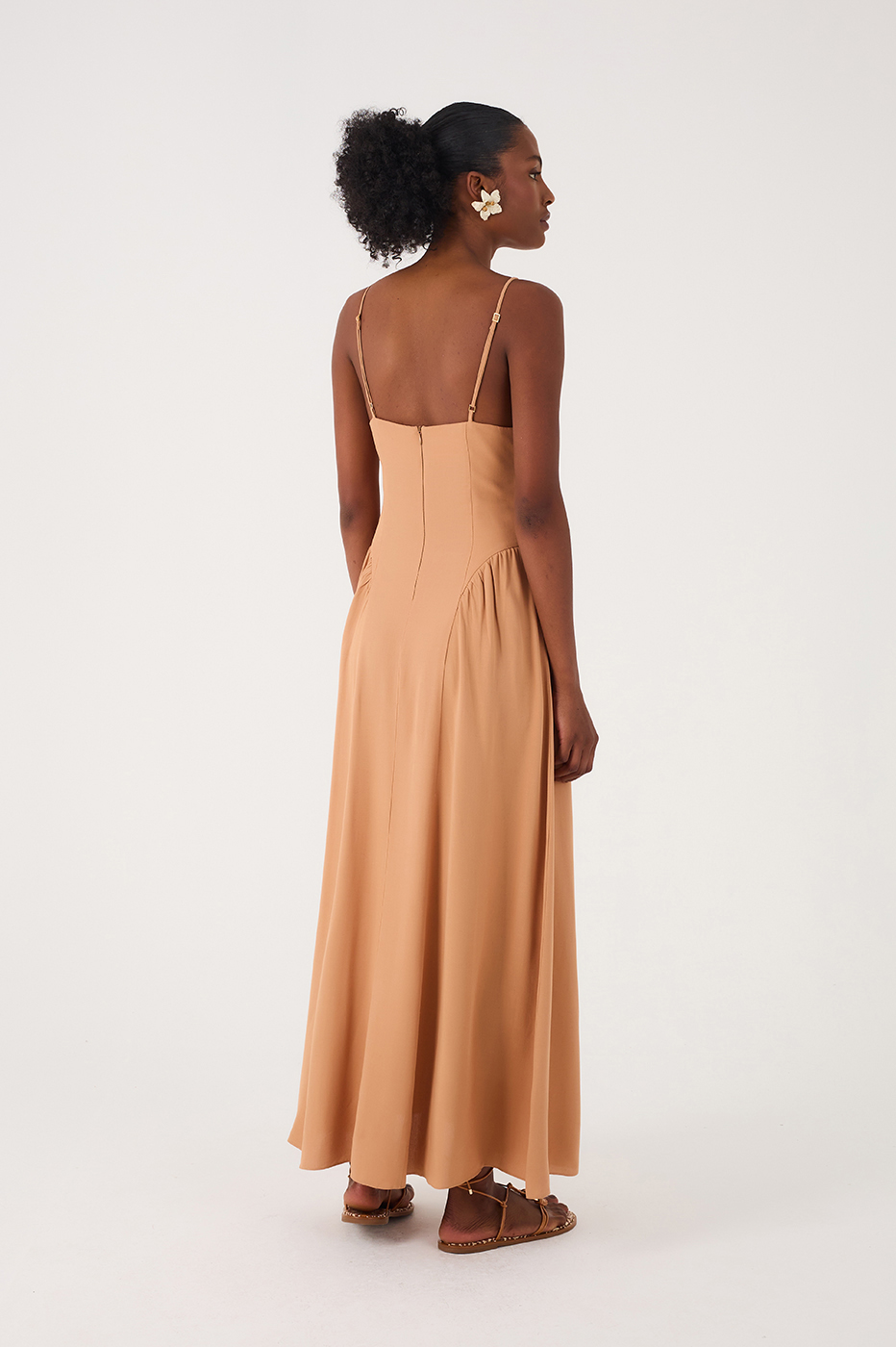 V Neck Sleeveless Maxi Dress