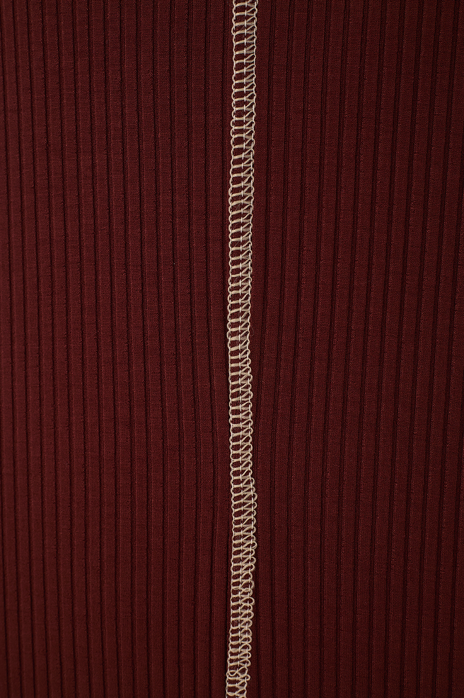Brown Caffeine Ribbed Stitch  Maxi Dress