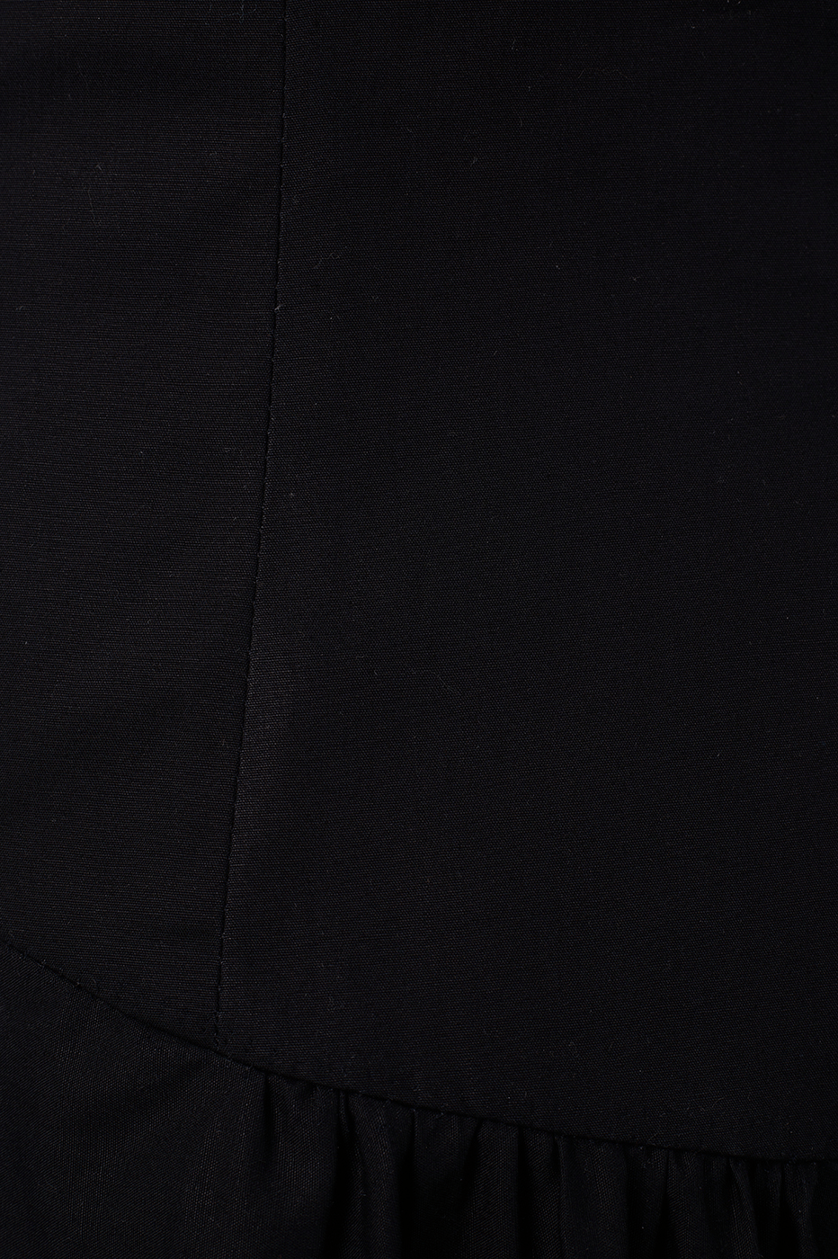 Black Draped Top and Balloon Skirt Set_7