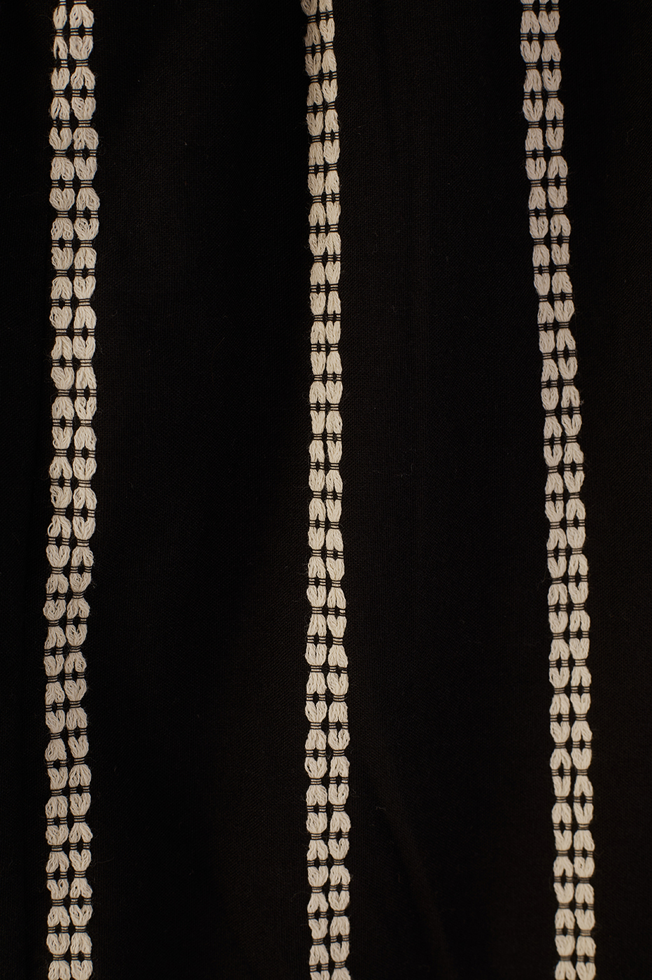 Black Embroidered Flower Adjustable Straps Cotton Maxi Dress