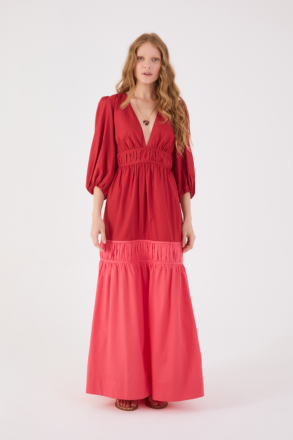 Cropped Draped Cotton Dress_1
