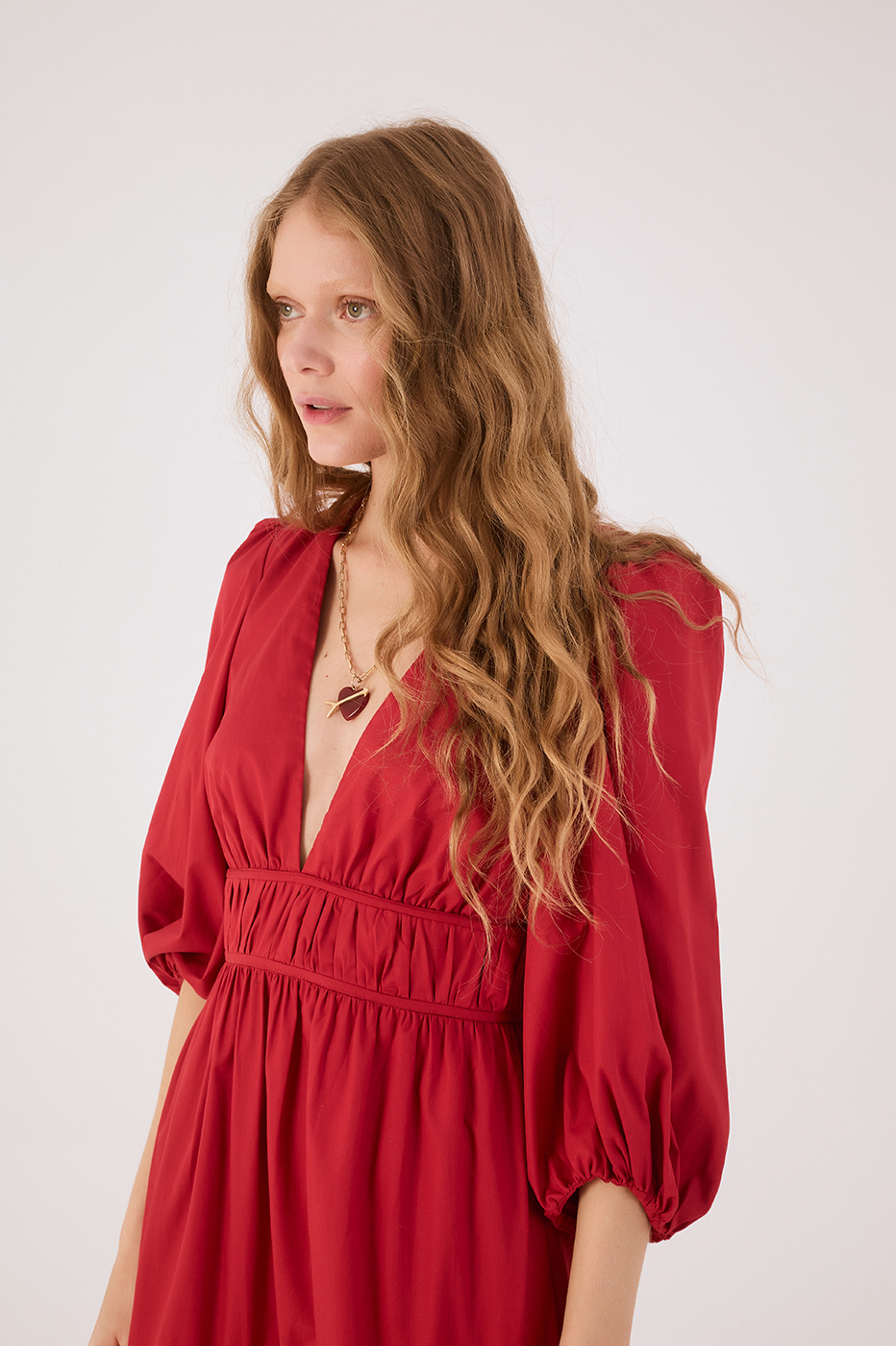 Cropped Draped Cotton Dress_3