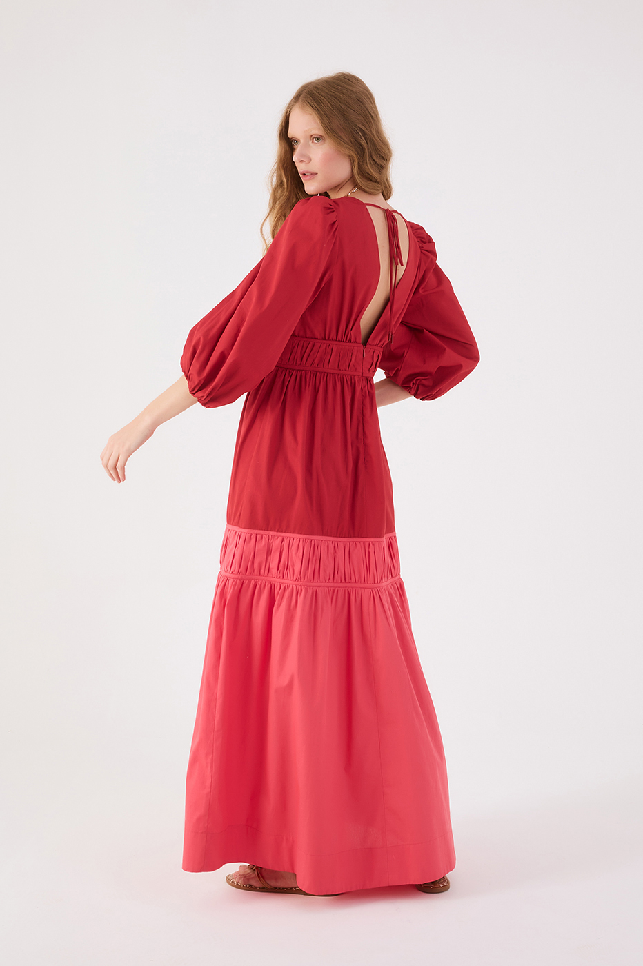 Cropped Draped Cotton Dress_4