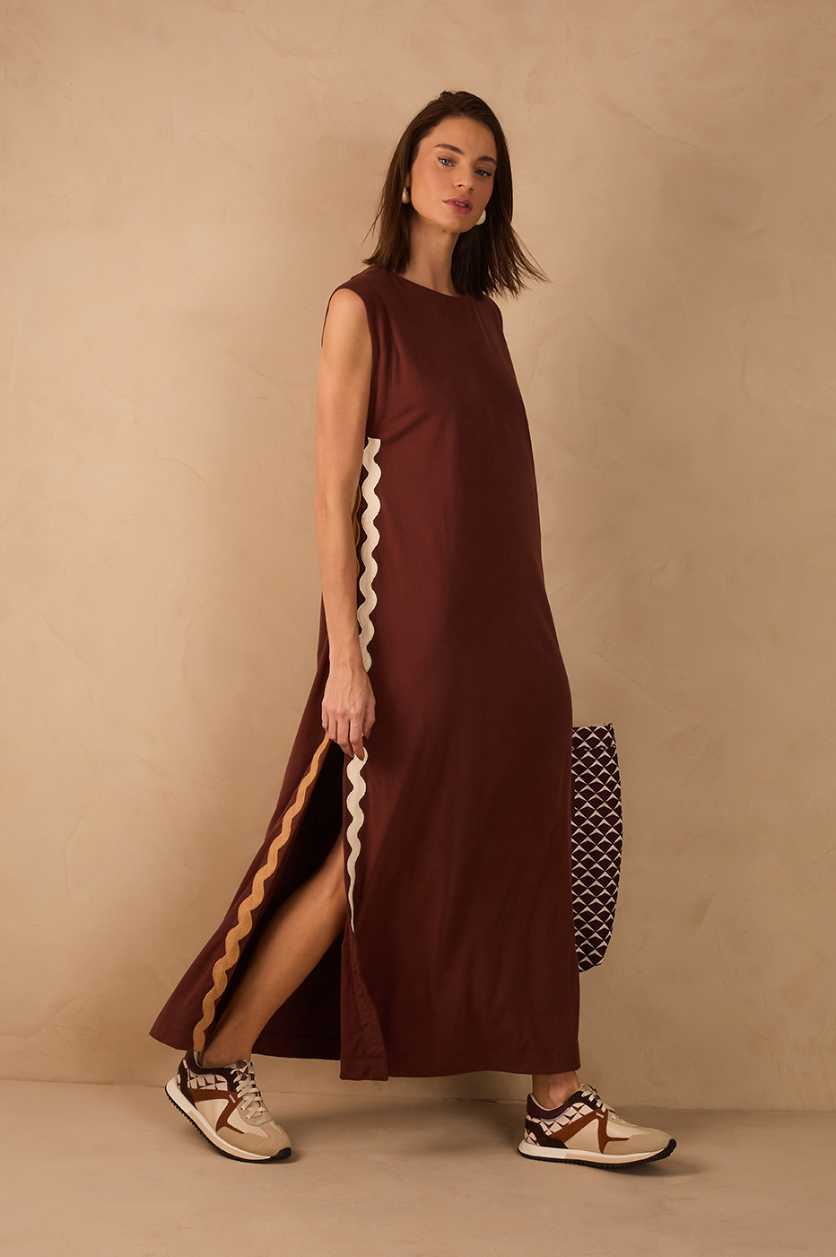 drawstring maxi dress LTS Tall Red Cotton Floral Print Drawstring Maxi Dress