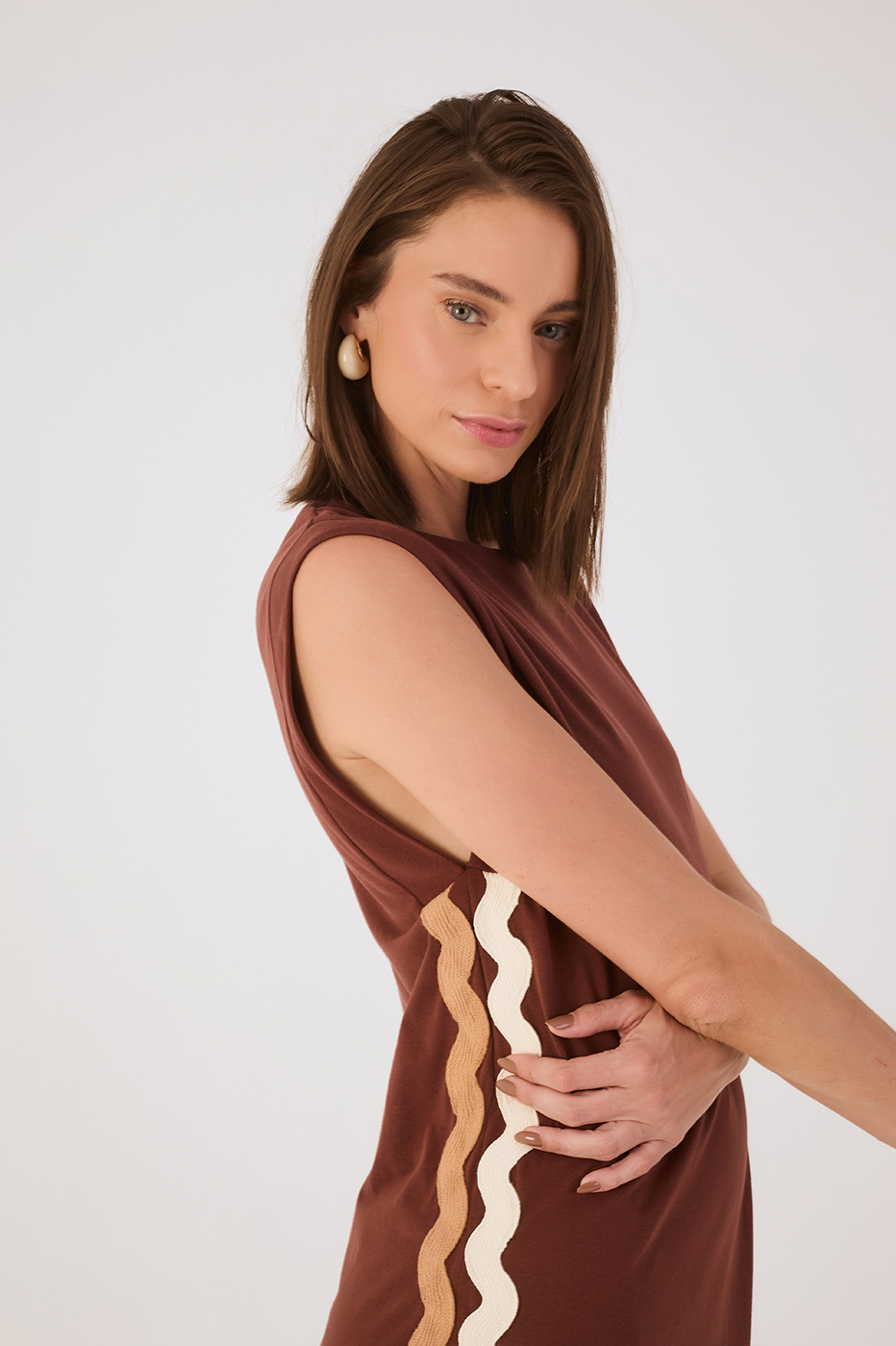 brown drawstring dress NURSING COLLECTION: Season Of Love Brown Drawstring Dress, Medium - The Mint Julep Boutique