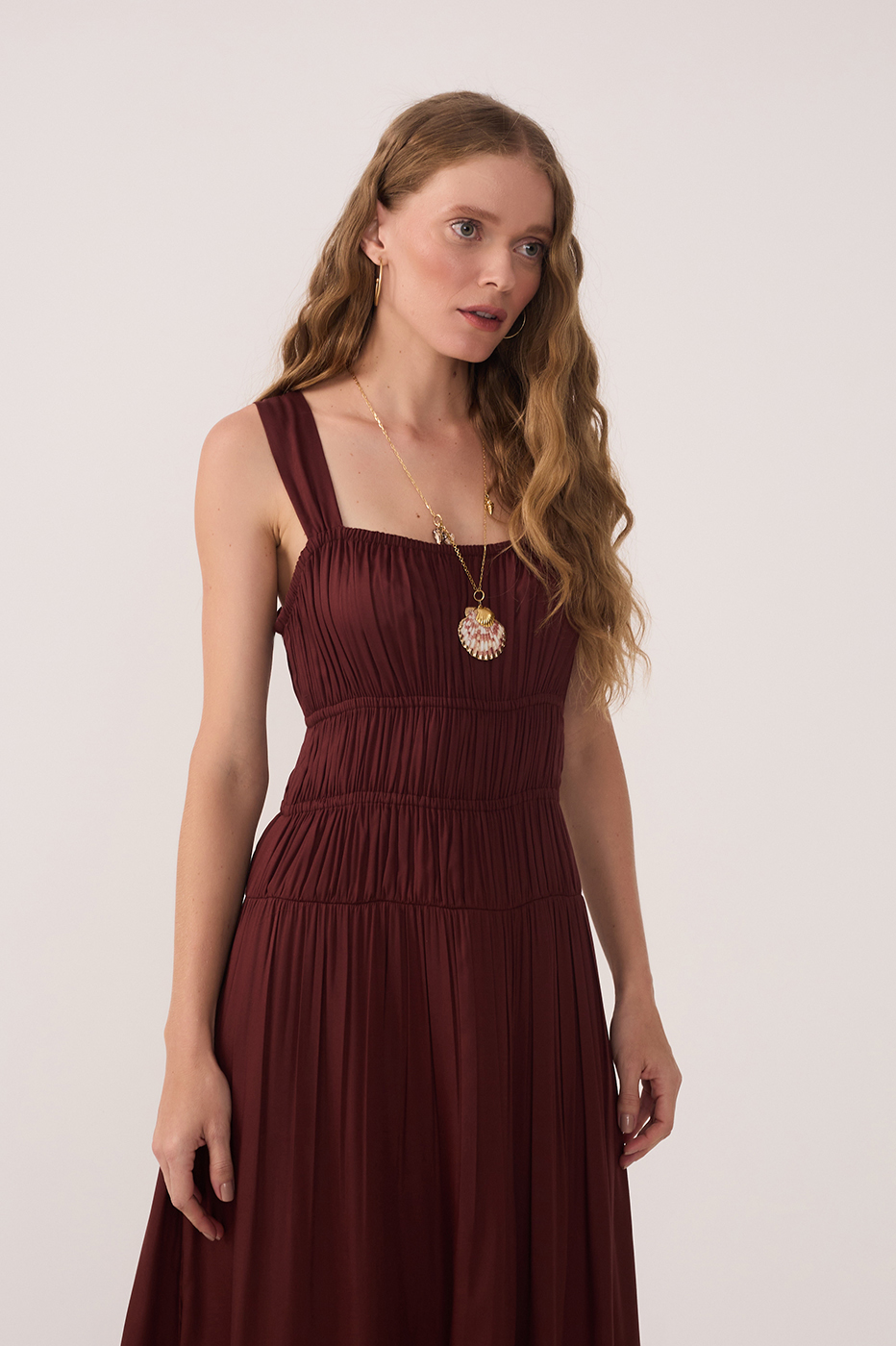 Vestido Cropped Algodão Franzido_4