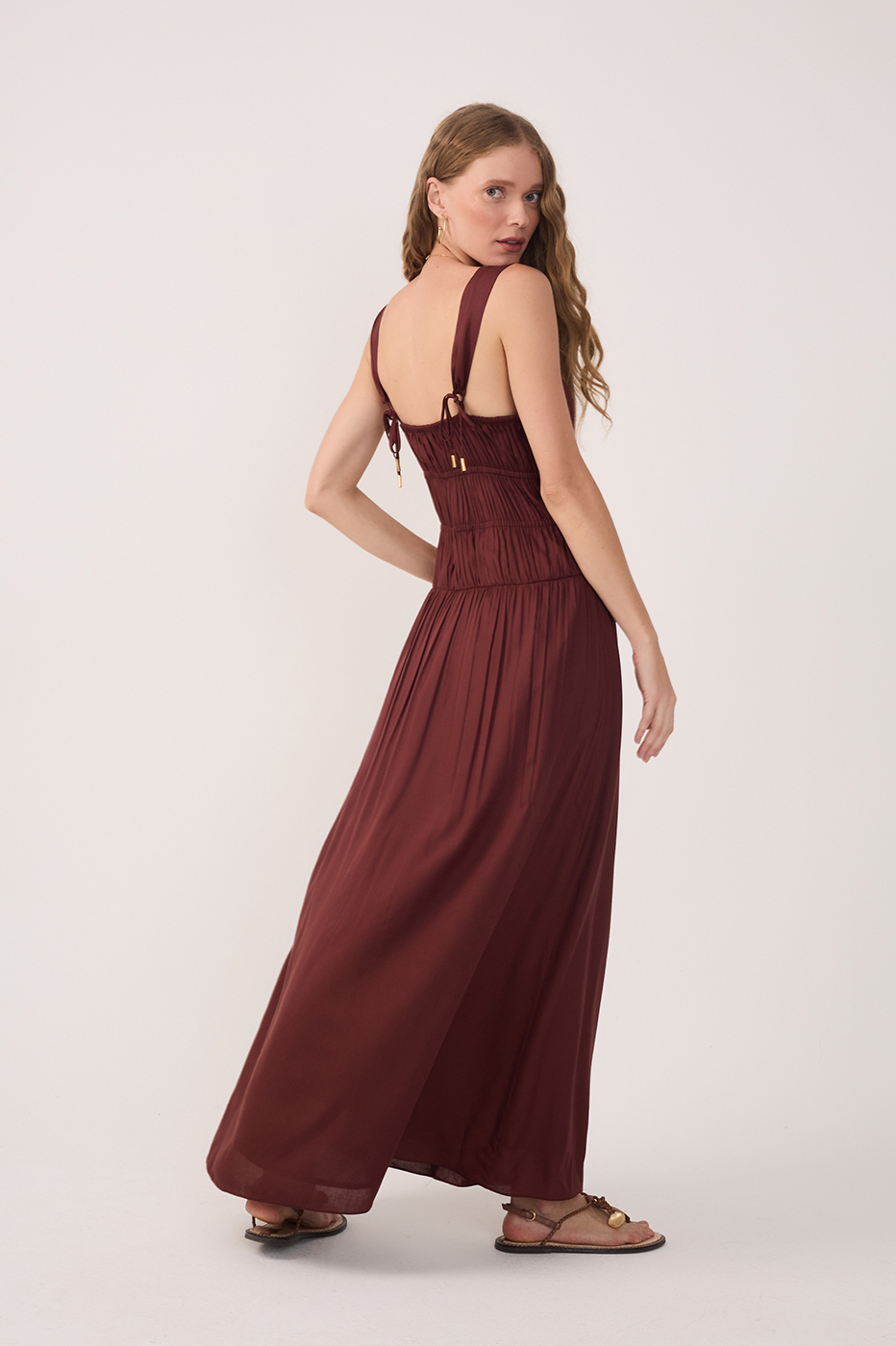 Vestido Cropped Algodão Franzido_6