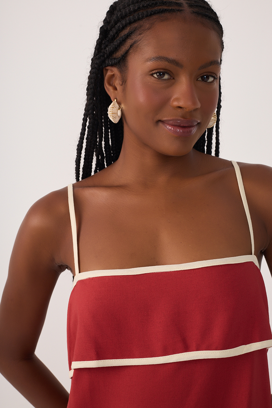 Cropped Linen Bias Cut Dress_4