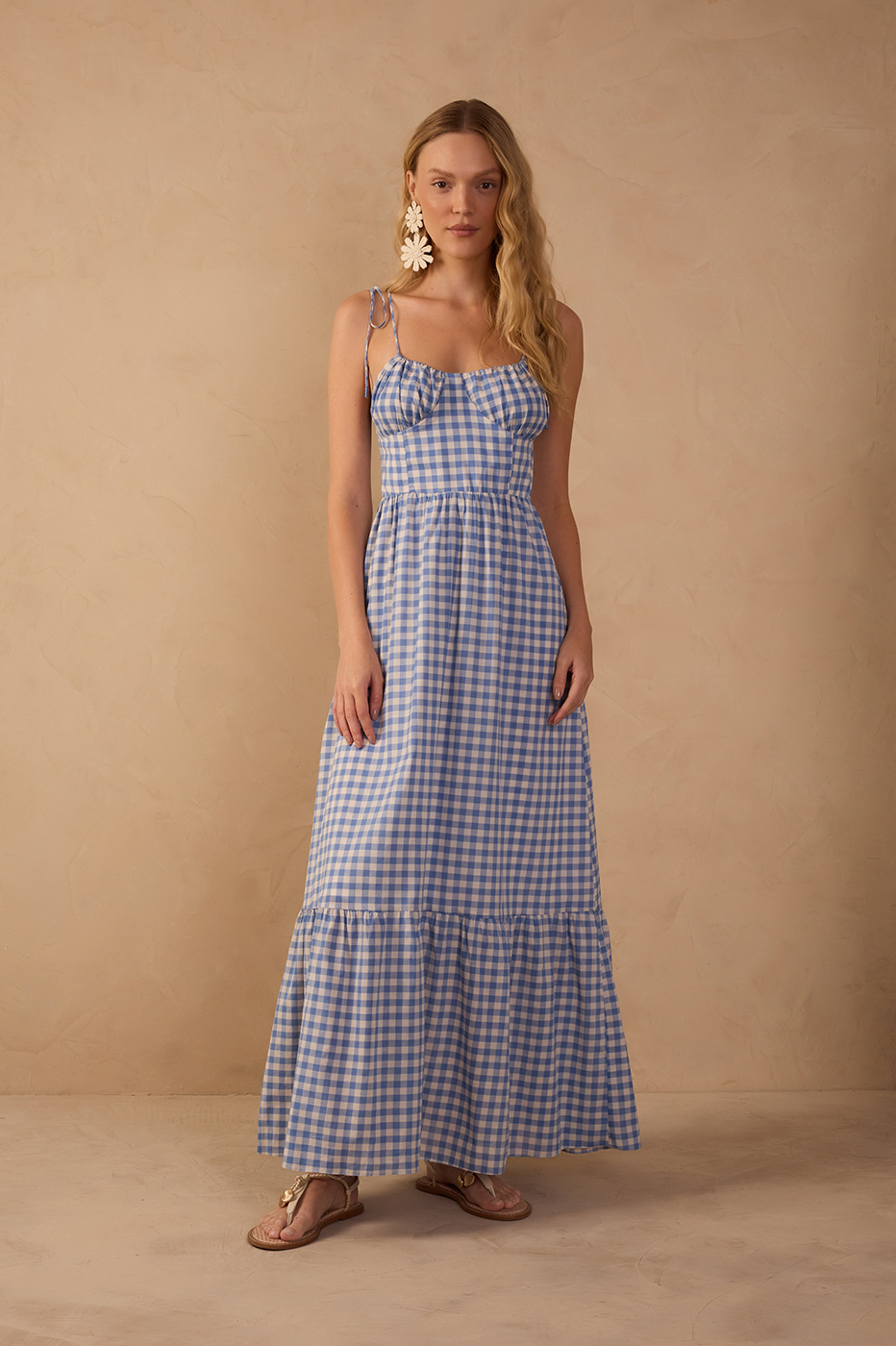 Cropped Cotton Vichy Dress_1