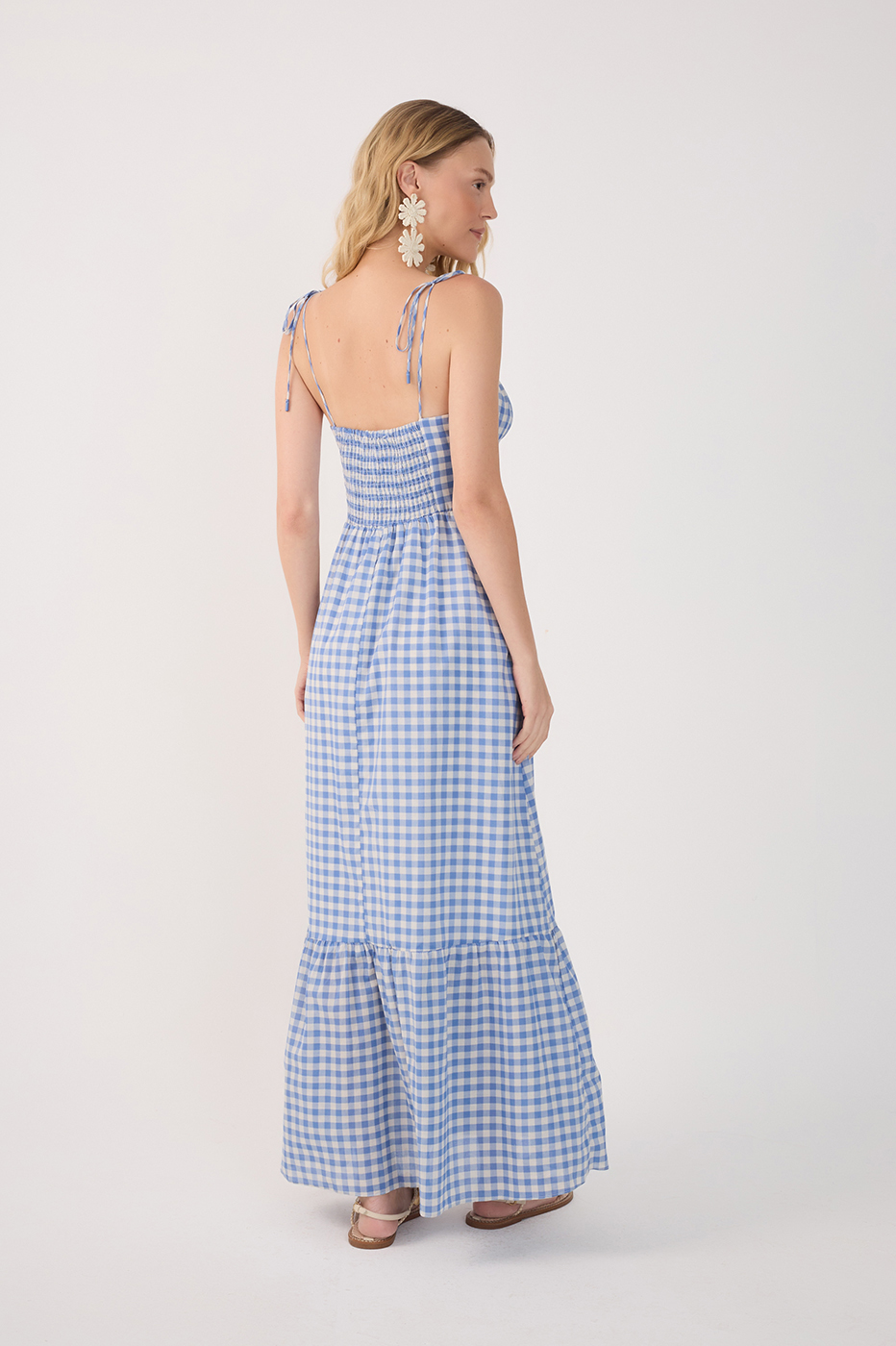 Vestido Cropped Algodão Vichy_5