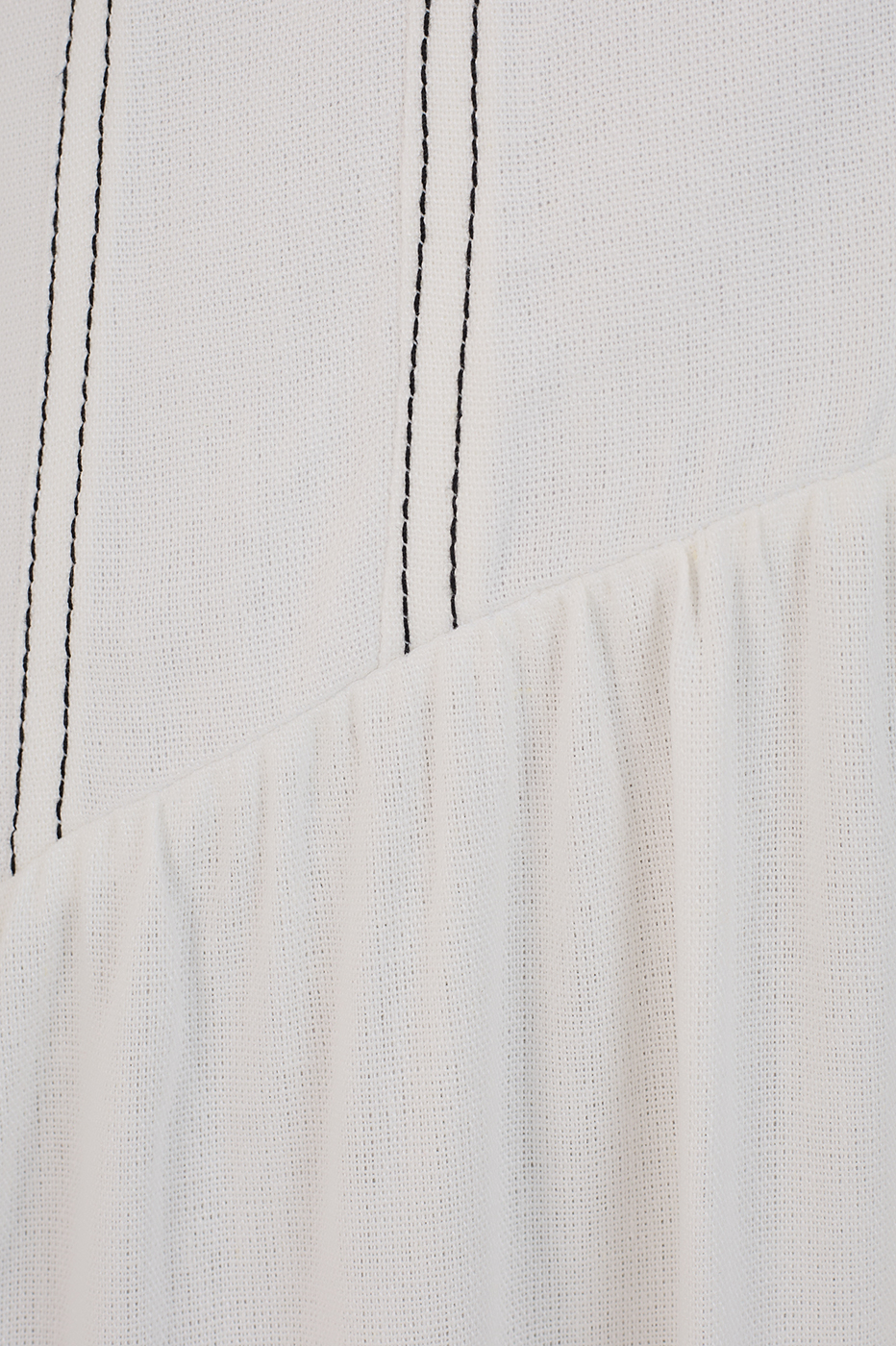 Midi Linen Waist Cut Out Dress_7