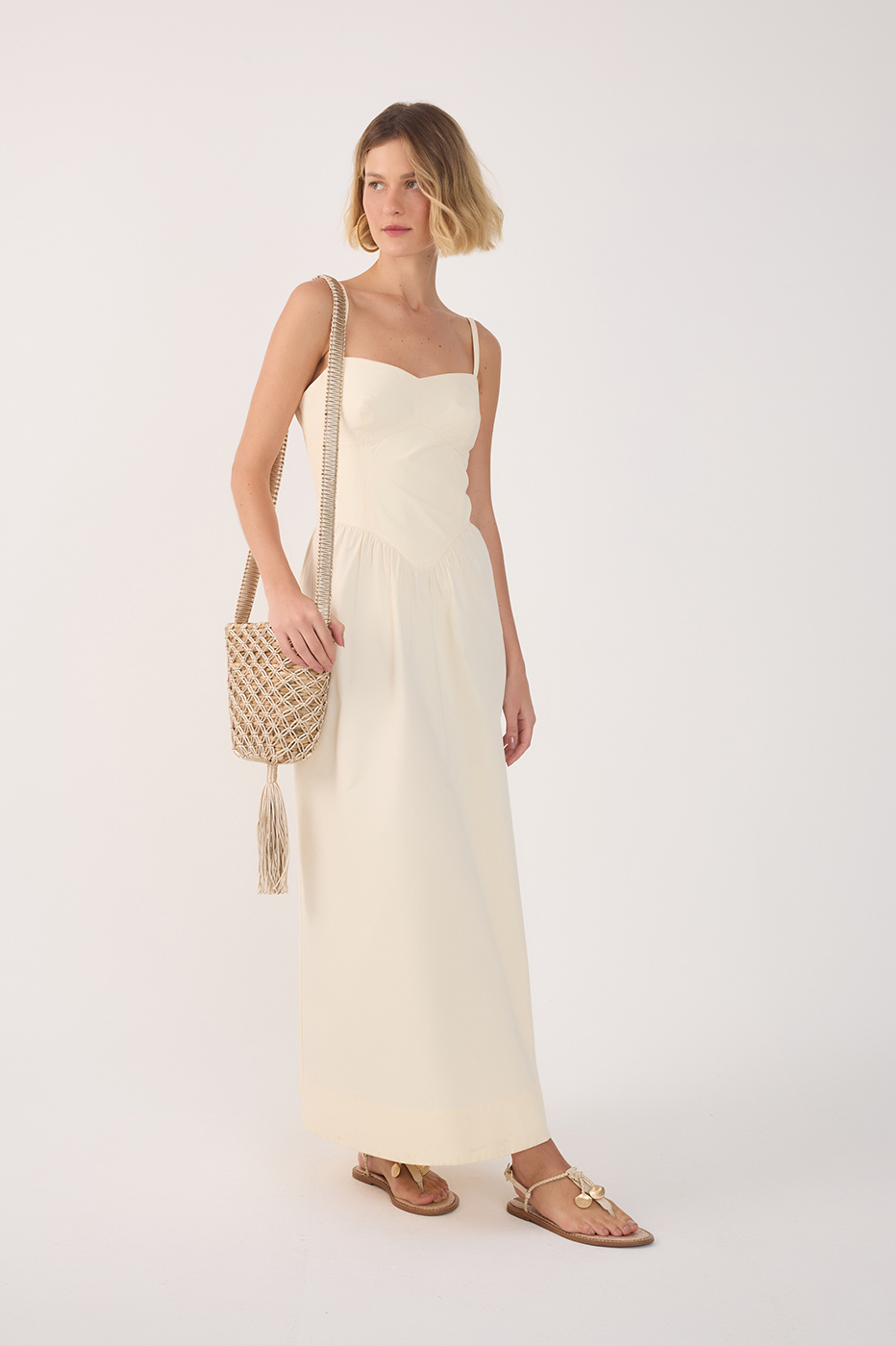 Vestido Cropped Algodão Estruturado_2