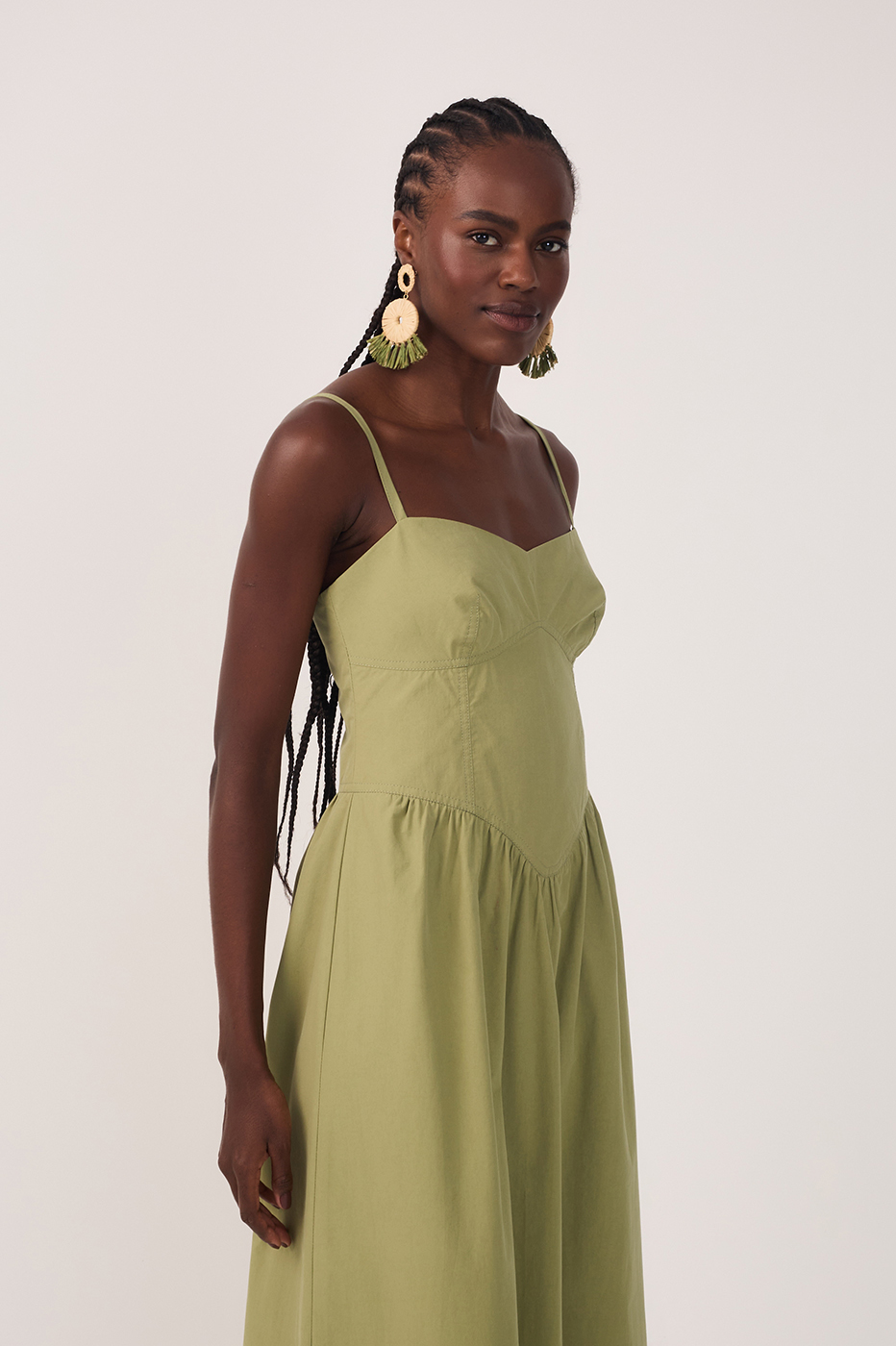 Cropped Structured Cotton Dress_3