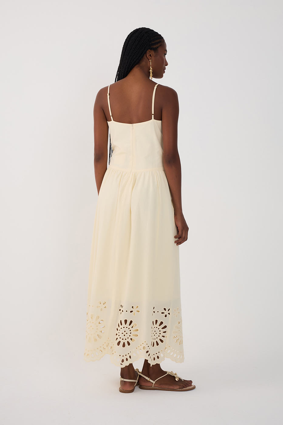 Cotton Embroidered Midi Dress_6
