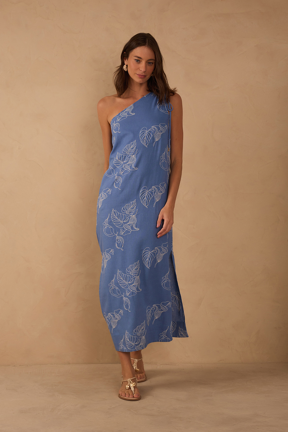 Vestido Cropped Bordado Copo de Leite_1