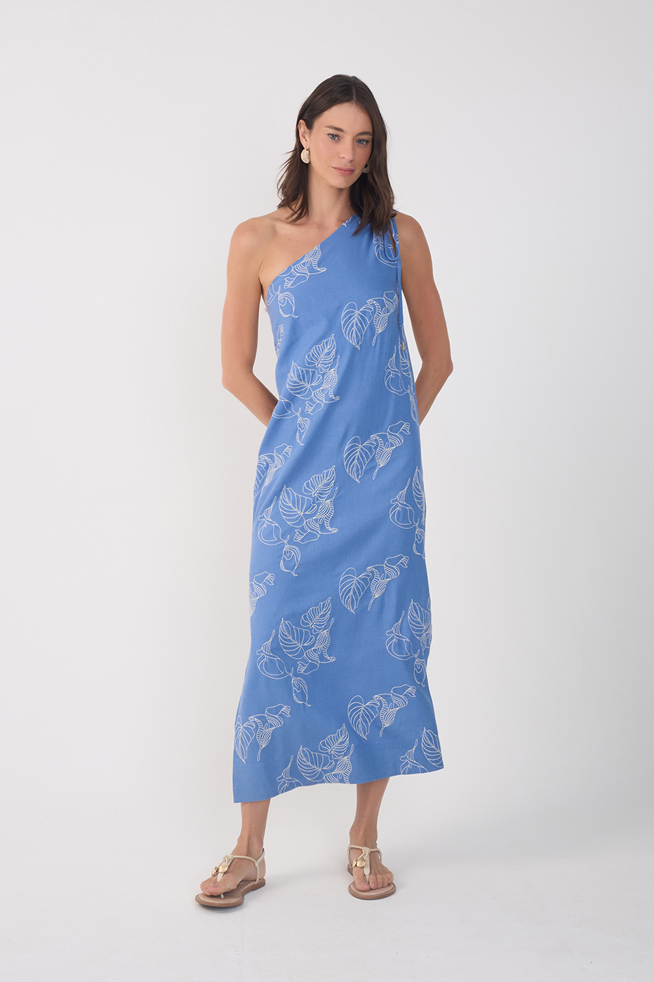 Cropped Embroidered Calla Lily Dress_2