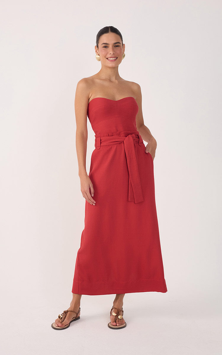 Vestido Midi Sem Alça_2