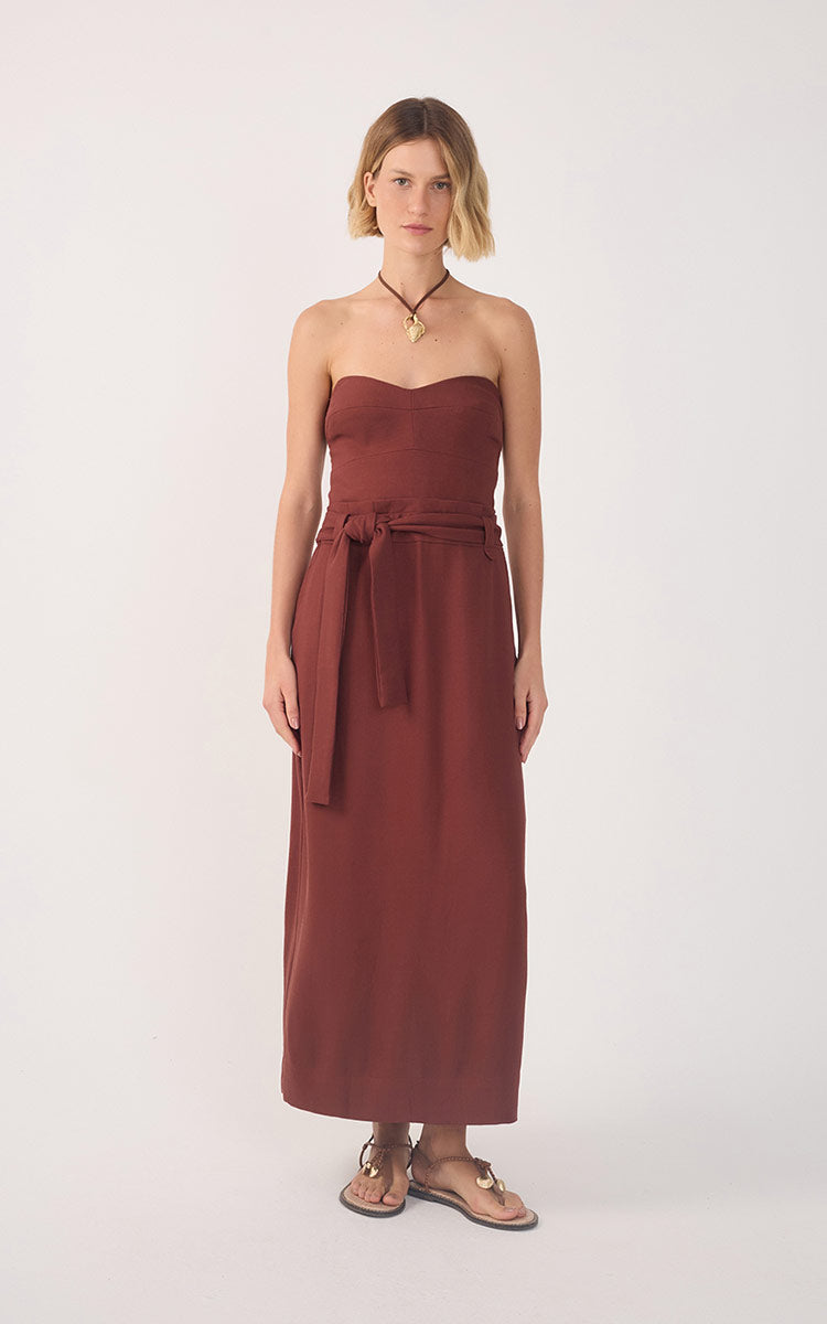 Vestido Midi Sem Alça_2