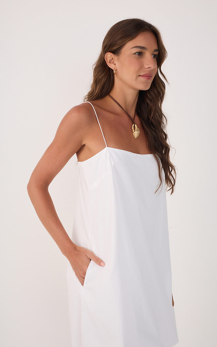 Vestido Curto Algodão Balonê