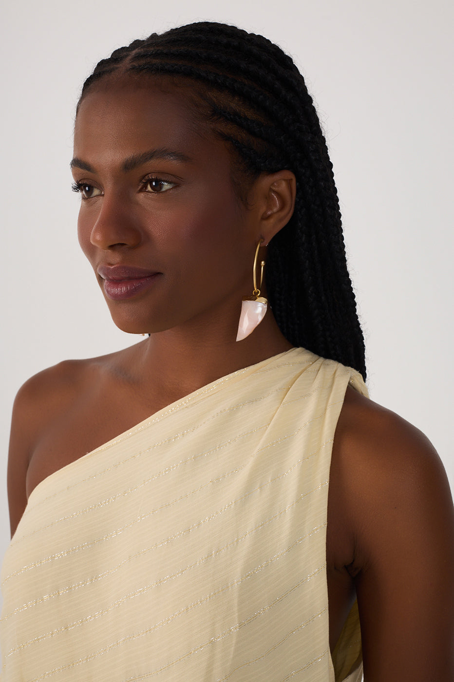 Short Lurex One Shoulder Dress_4