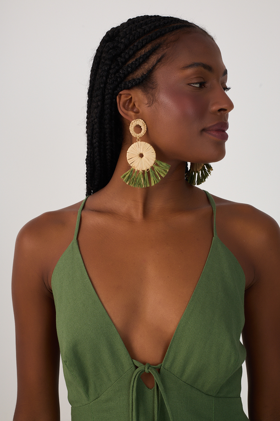 Vestido Cropped Linho Amarração_5