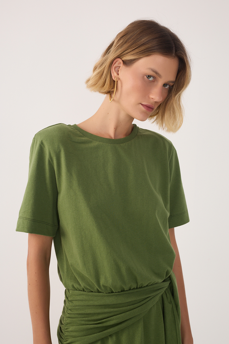 Green Coco Short Sleeve Wrap Maxi Dress_4