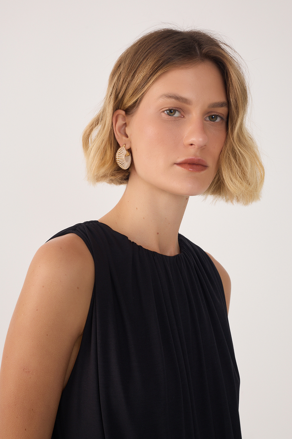 Vestido Básico Balonê Com Faixa_4