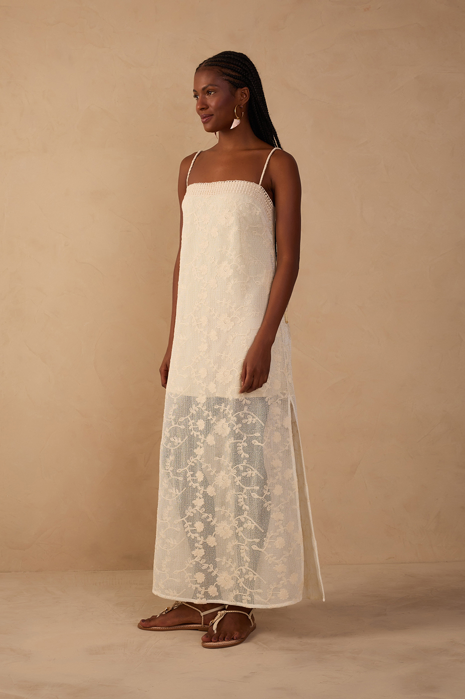 Mesh Embroidered Dress_1