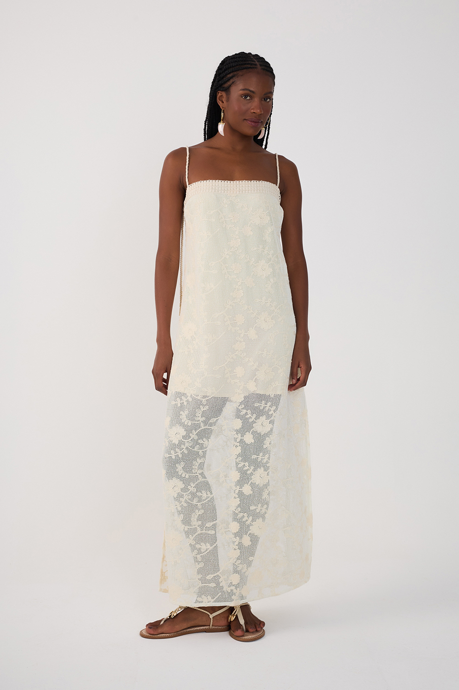 Mesh Embroidered Dress_2