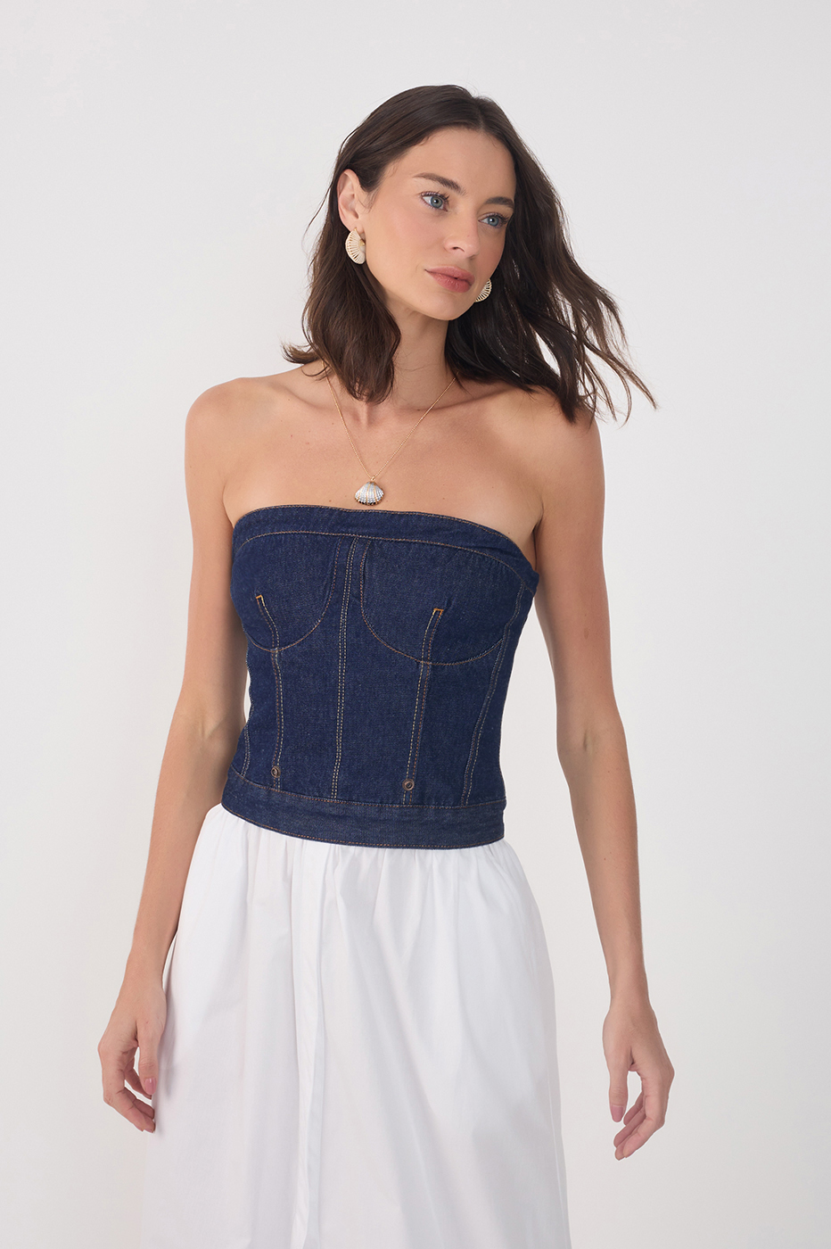 Denim Topstitch 3 in 1 Dress_8