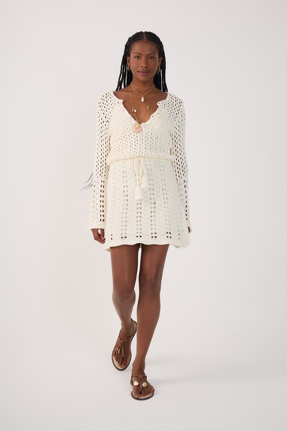 Vestido Tricot Vintage Botões_2