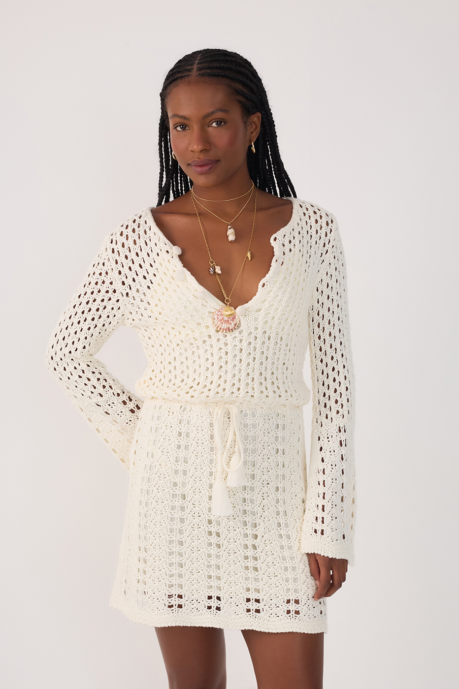 Vestido Tricot Vintage Botões_3