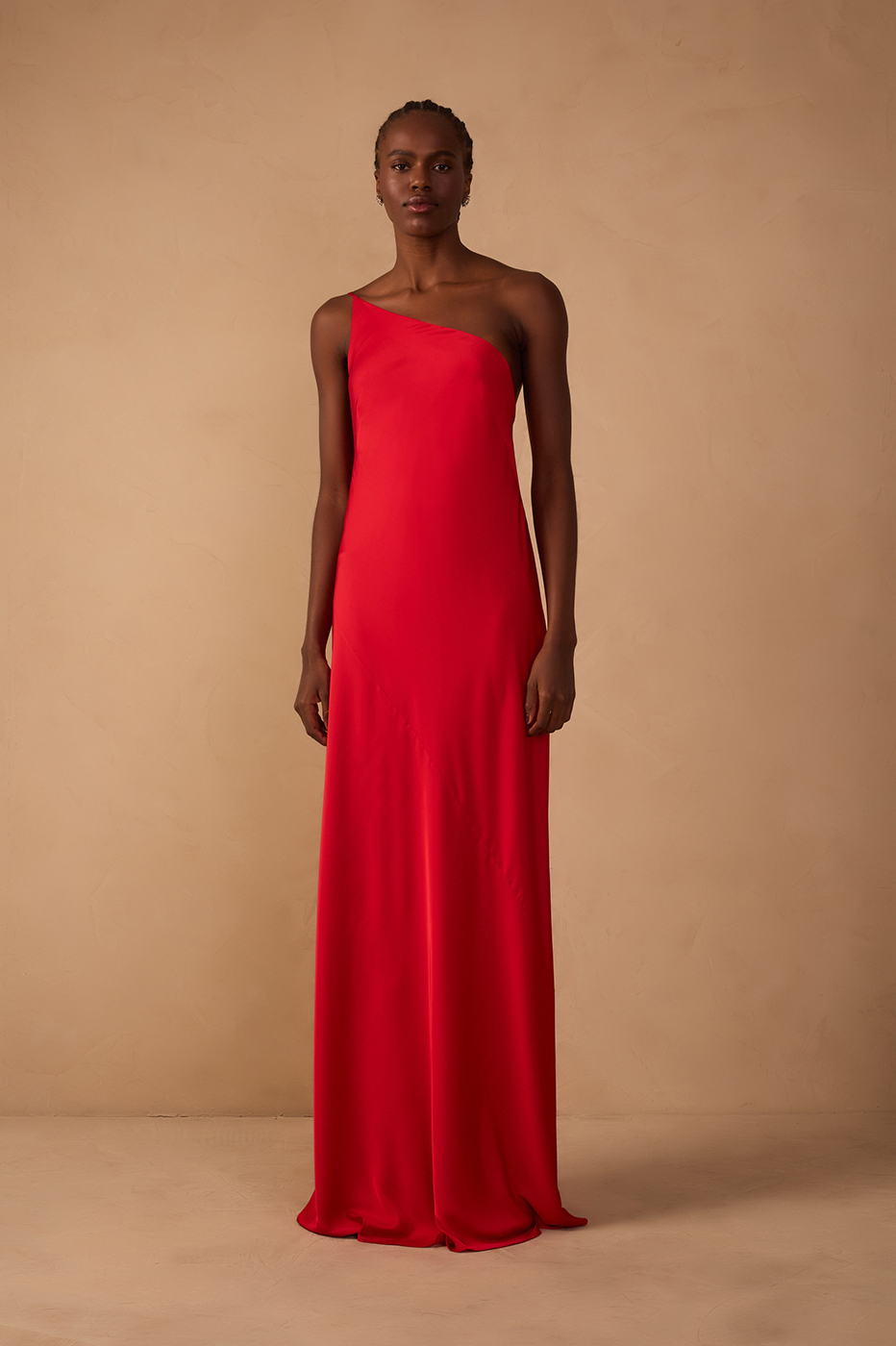 Satin Cowl Neck Dress_1