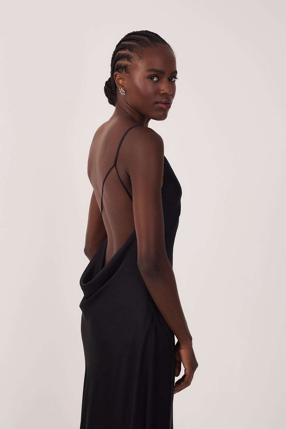 Satin Cowl Neck Dress_5