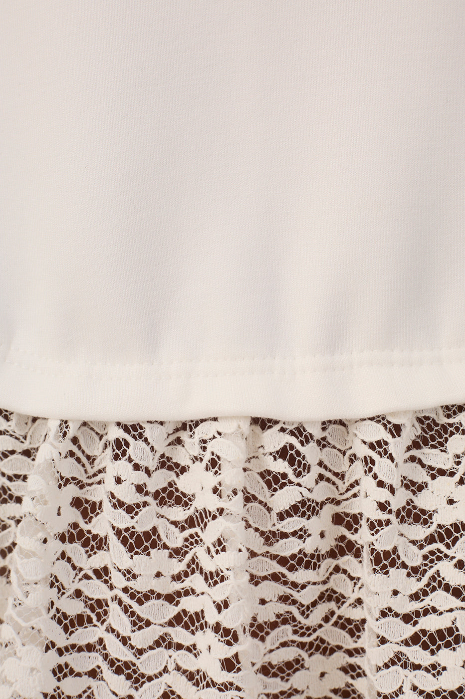 Off-White Lace Strapless Maxi Dress_7