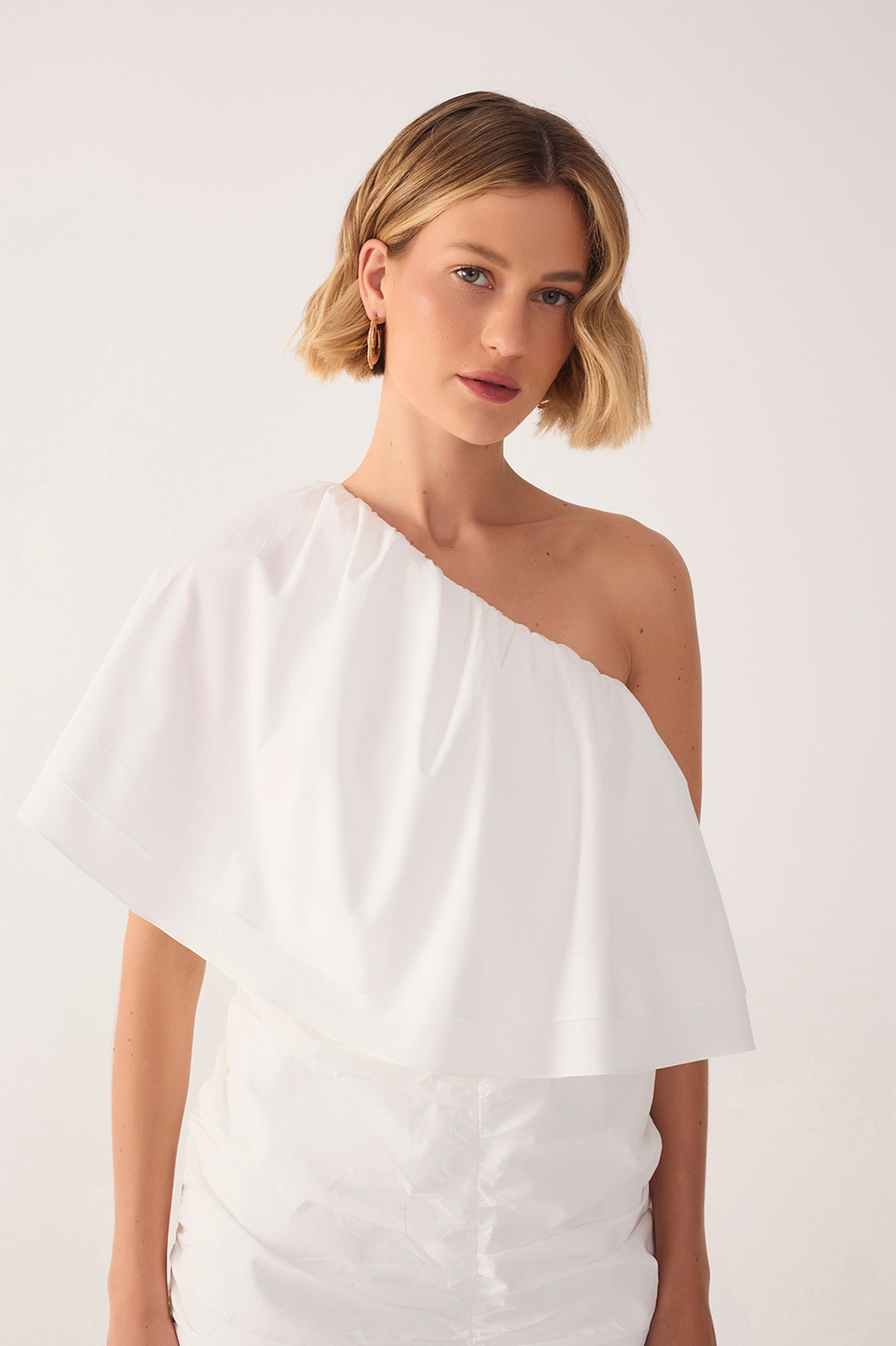 Off-White Ruffle One-Shoulder Mini Dress_4