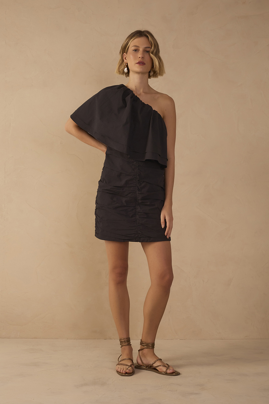 Draped Cotton Dress_1