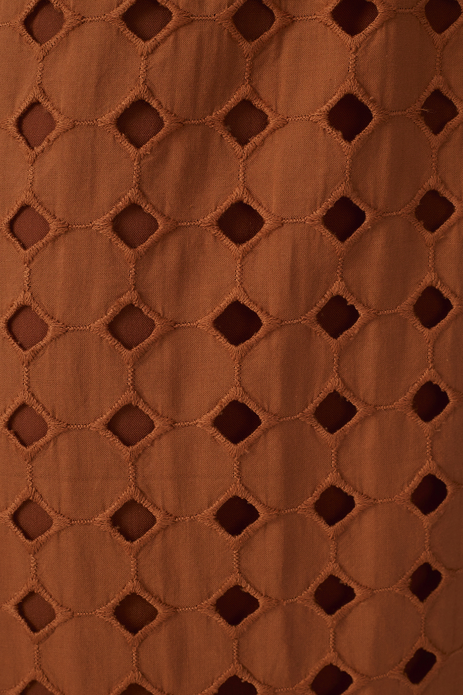 Cropped Eyelet Cut Out Yoke Dress_7