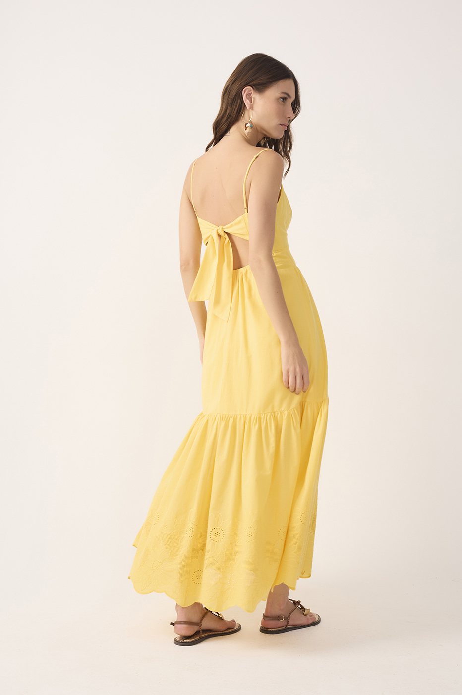 Cropped Cotton Embroidered Dress_6