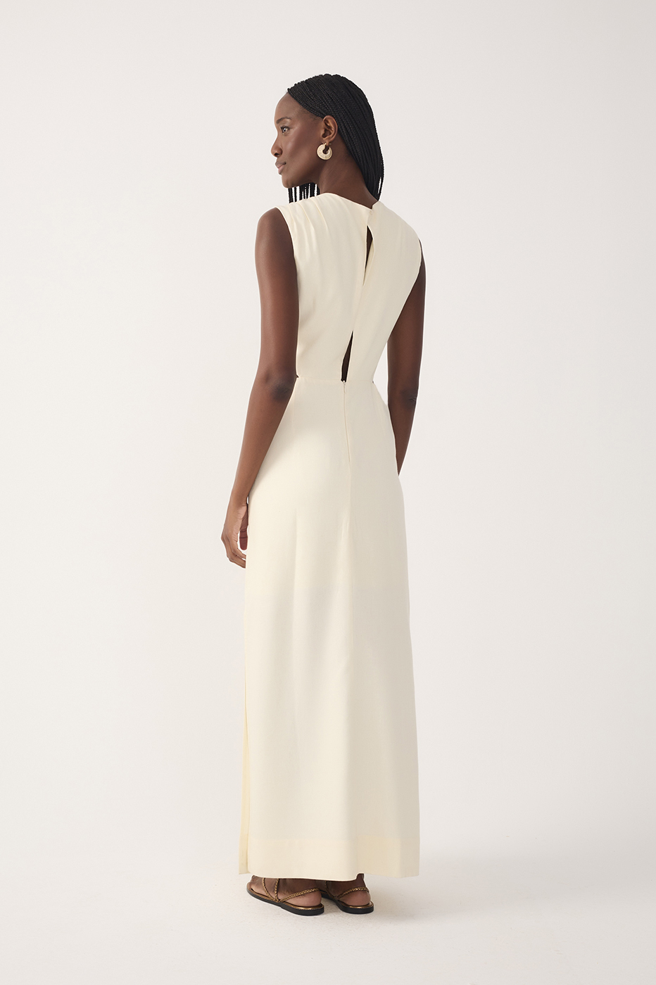 Cropped Linen Beaded Ring Dress_6