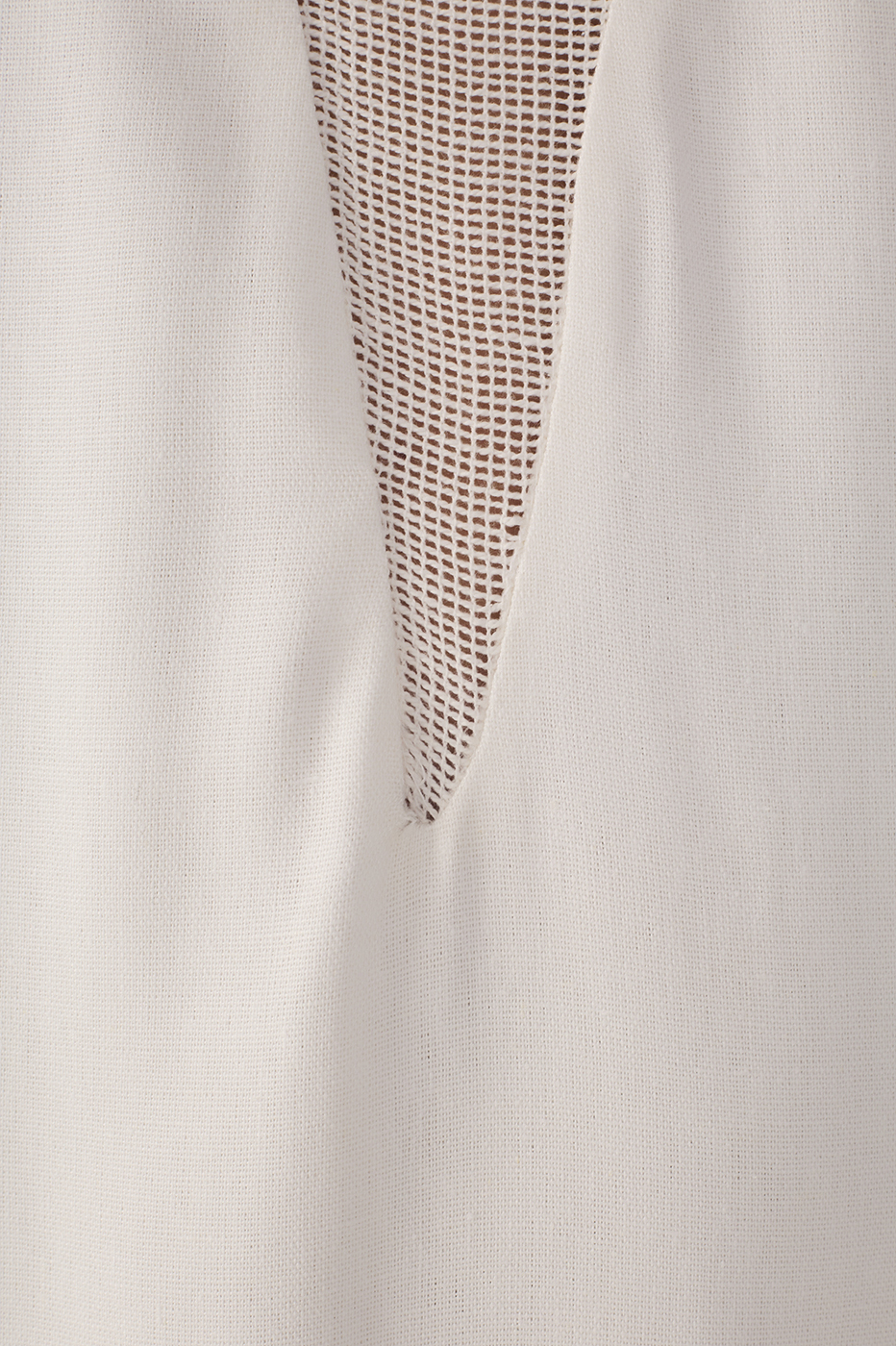 Cut-Out Canvas Linen Dress