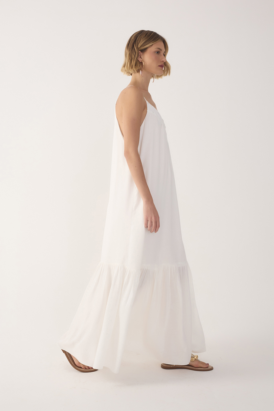 Off-White Embroidered Yoke Maxi Dress_3